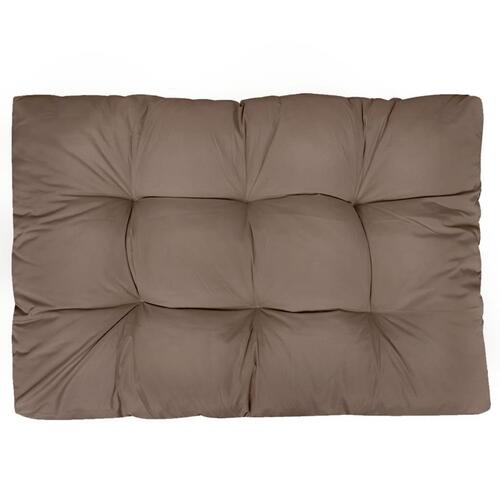 Udendørs sædehynde 120 x 80 x 10 cm stof gråbrun (OUTLET A)