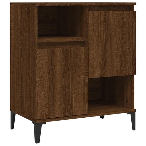Skænk 60x35x70 cm konstrueret træ brun egetræsfarve