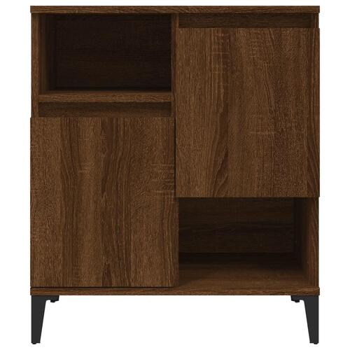 Skænk 60x35x70 cm konstrueret træ brun egetræsfarve