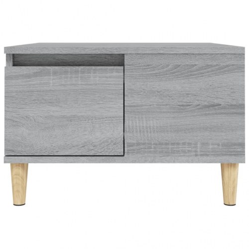 Sofabord 55x55x36,5 cm konstrueret træ grå sonoma-eg