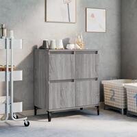 Skænk 60x35x70 cm konstrueret træ grå sonoma-eg