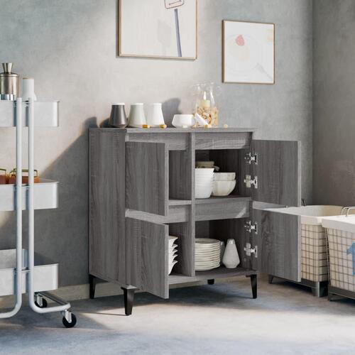 Skænk 60x35x70 cm konstrueret træ grå sonoma-eg