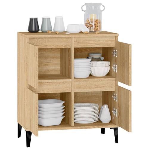 Skænk 60x35x70 cm konstrueret træ sonoma-eg