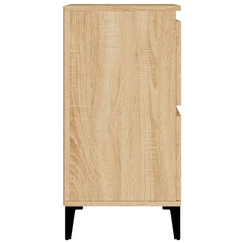 Skænke 2 stk. 60x35x70 cm konstrueret træ sonoma-eg
