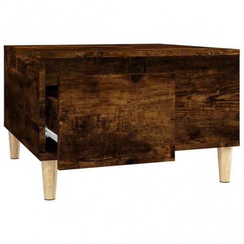 Sofabord 55 x 55 x 36,5 cm - røget egetræ