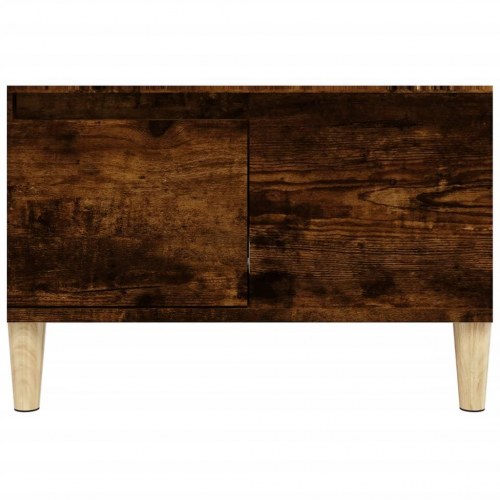 Sofabord 55 x 55 x 36,5 cm - røget egetræ
