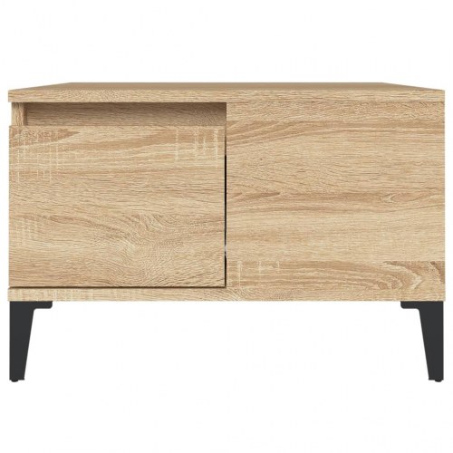 Sofabord 55x55x36,5 cm konstrueret træ sonoma-eg