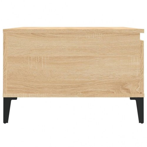 Sofabord 55x55x36,5 cm konstrueret træ sonoma-eg