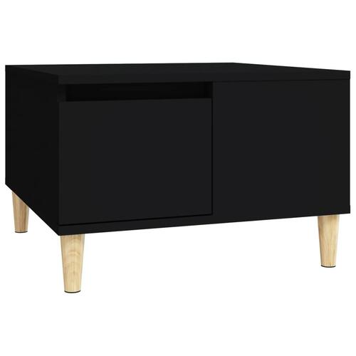 Sofabord 55x55x36,5 cm konstrueret træ sort