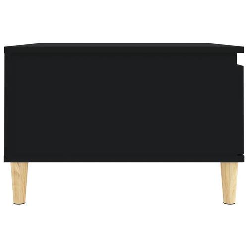 Sofabord 55x55x36,5 cm konstrueret træ sort