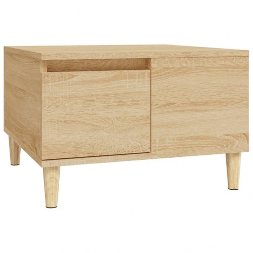 Sofabord 55x55x36,5 cm konstrueret træ sonoma-eg