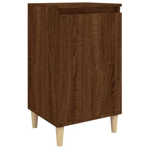 Sengebord 40x35x70 cm konstrueret træ brun egetræsfarve