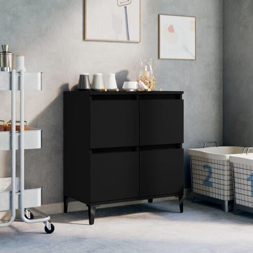 Skænk 60x35x70 cm konstrueret træ sort