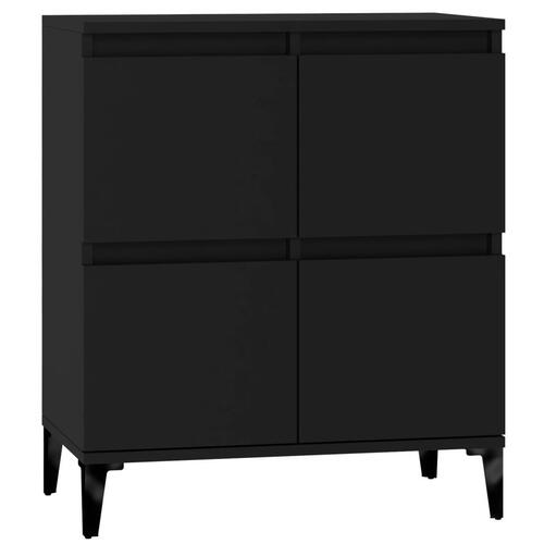 Skænk 60x35x70 cm konstrueret træ sort