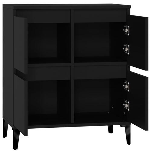 Skænk 60x35x70 cm konstrueret træ sort