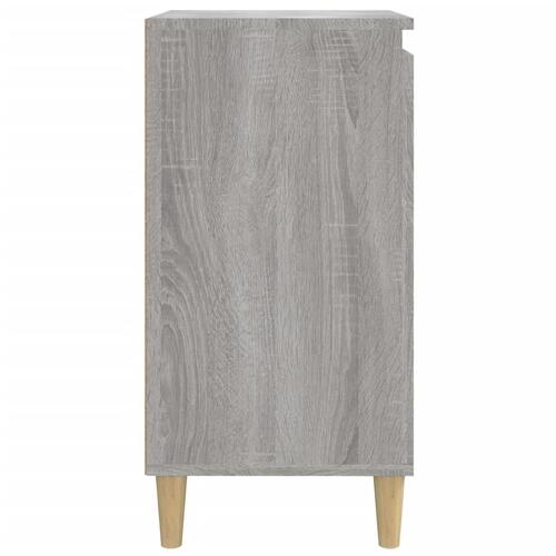 Sengeborde 2 stk. 40x35x70 cm konstrueret træ grå sonoma-eg