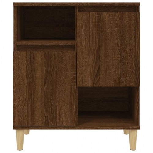 Skænke 2 stk. 60x35x70 cm konstrueret træ brun egetræsfarve