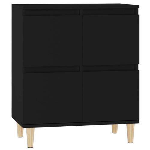 Skænk 60x35x70 cm konstrueret træ sort