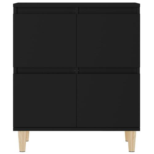 Skænk 60x35x70 cm konstrueret træ sort