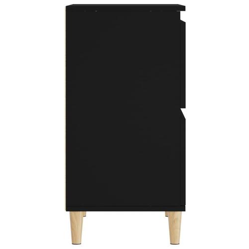 Skænk 60x35x70 cm konstrueret træ sort