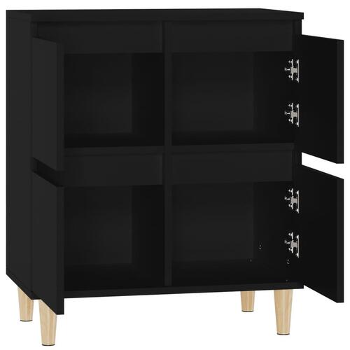 Skænk 60x35x70 cm konstrueret træ sort