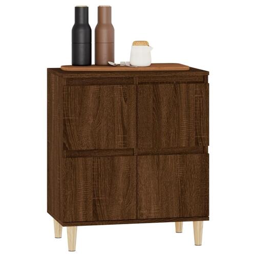 Skænk 60x35x70 cm konstrueret træ brun egetræsfarve