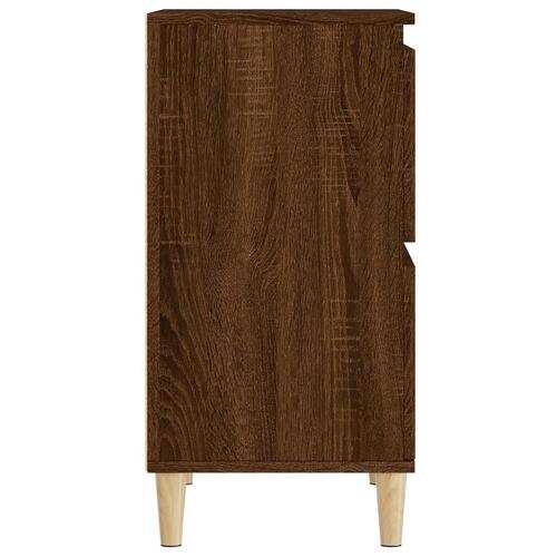 Skænk 60x35x70 cm konstrueret træ brun egetræsfarve