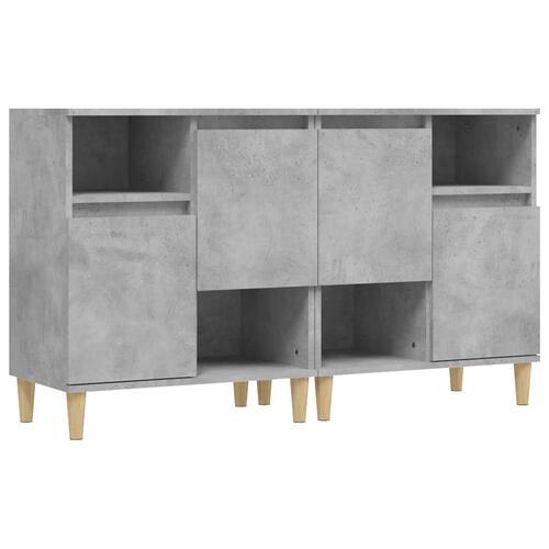 Skænke 2 stk. 60x35x70 cm konstrueret træ betongrå