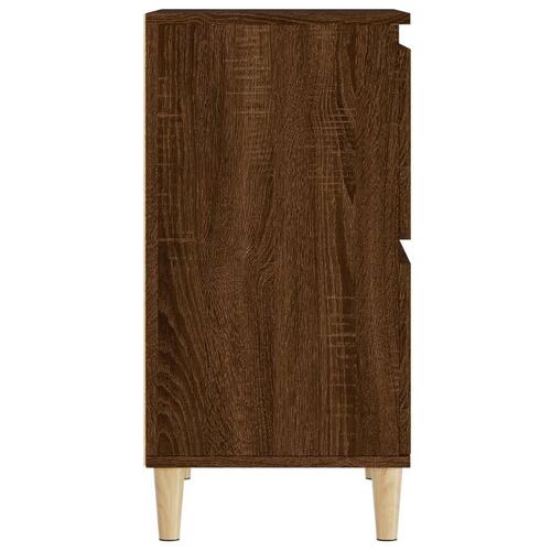 Skænke 2 stk. 60x35x70 cm konstrueret træ brun egetræsfarve