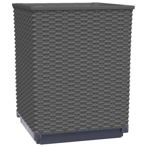Plantekasser 4 stk. 30x30x37 cm polypropylen sort