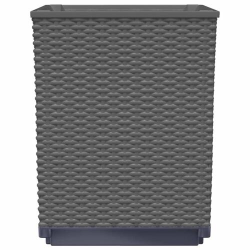 Plantekasser 4 stk. 30x30x37 cm polypropylen sort