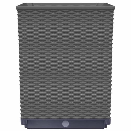 Plantekasser 4 stk. 30x30x37 cm polypropylen sort