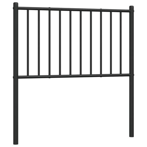 Sengegavl 100 cm metal sort