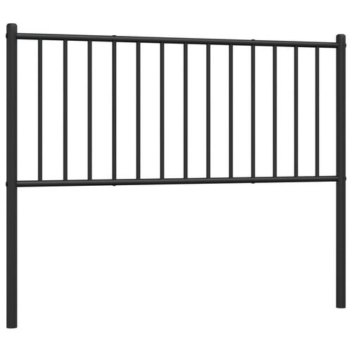 Sengegavl 75 cm metal sort