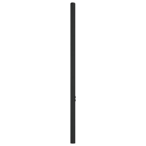 Sengegavl 75 cm metal sort