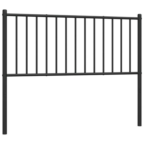Sengegavl 75 cm metal sort