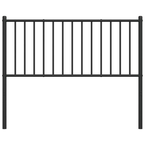 Sengegavl 75 cm metal sort