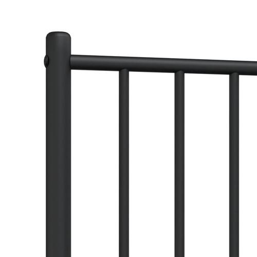 Sengegavl 75 cm metal sort