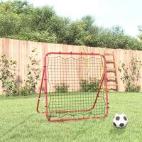 Justerbar foodbold-rebounder 96x80x96 cm stål og PE
