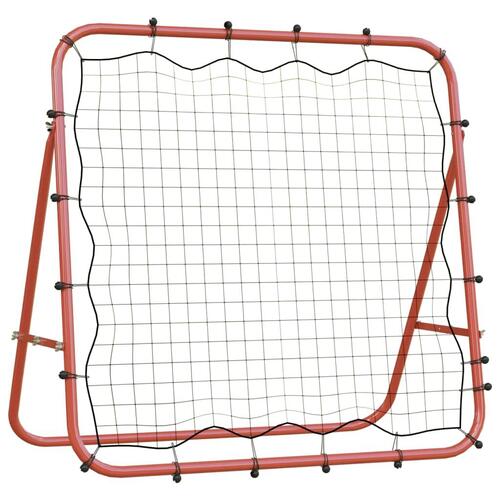 Justerbar foodbold-rebounder 96x80x96 cm stål og PE