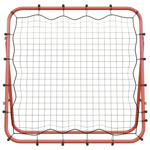 Justerbar foodbold-rebounder 96x80x96 cm stål og PE