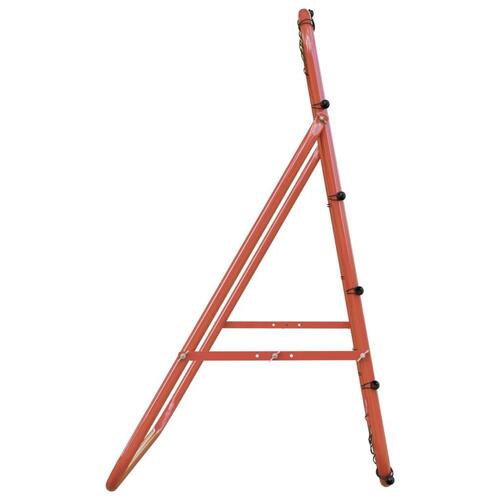 Justerbar foodbold-rebounder 96x80x96 cm stål og PE