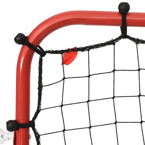 Justerbar foodbold-rebounder 96x80x96 cm stål og PE