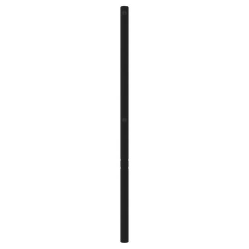 Sengegavl 193 cm metal sort