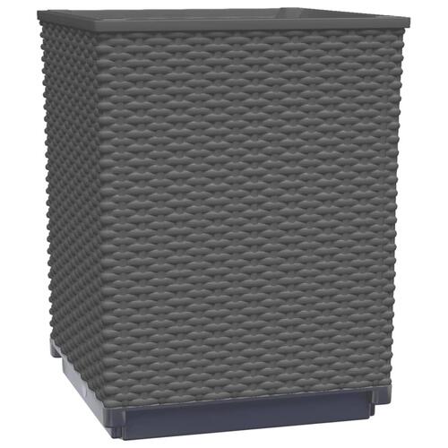 Plantekasser 2 stk. 30x30x37 cm polypropylen sort