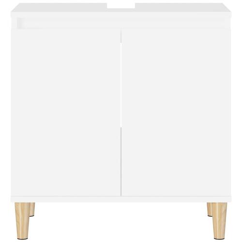 Underskab til håndvask 58x33x60 cm konstrueret træ hvid
