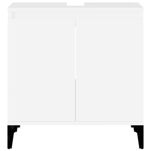 Underskab til håndvask 58x33x60 cm konstrueret træ hvid
