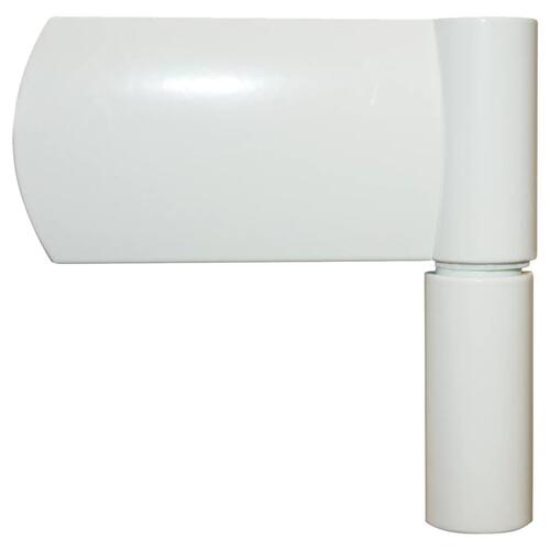 Hoveddør 100x210 cm aluminium og PVC hvid