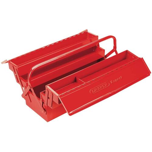 Draper Tools værktøjskasse med udtræk 53x20x21 cm rød