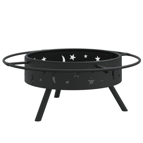 Bålfad med ildrager 70 cm XXL stål